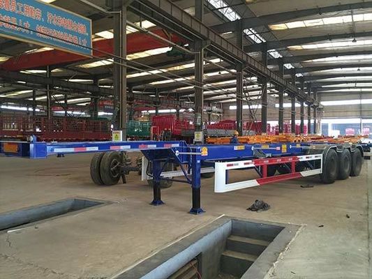 40ft Semi Container Trailer Skeletal Type Heavy Duty Transportation