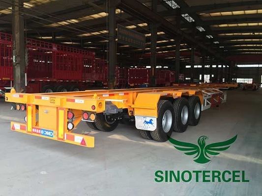 Skeletal Type Container Semi Trailer 60T 40 Ft Flatbed Semi Trailer