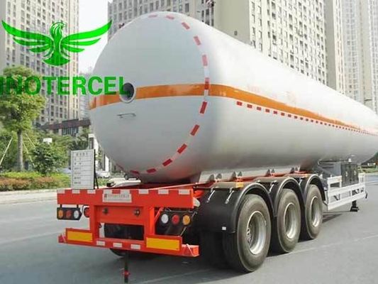 55000Ltr Gas Tank Semi Trailer Three Axles Lng Semi Trailer