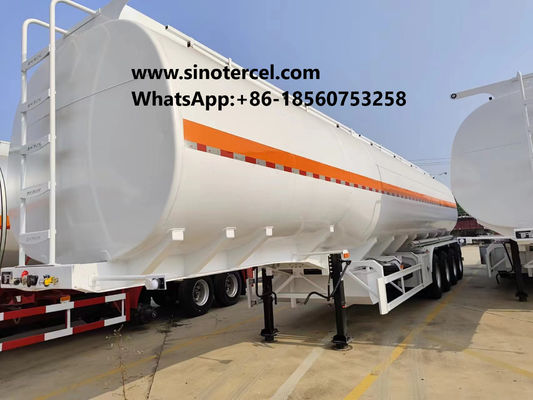 45000 Liter Capacity Fuel Tank Semi Trailer With Pressure Relief Valves And Anti Static Devices