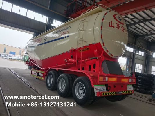 50000L Bulk Cement Semi Trailer Weichai Engine Cement Tanker Trailer