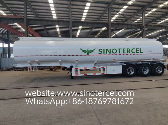 3 Axle Fuel Tank Semi Trailer 30-60CBM Capacity