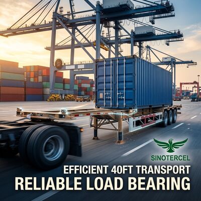 40FT Skeletal Semi Trailer 7T 40 Foot Semi Trailer SINOTERCEL