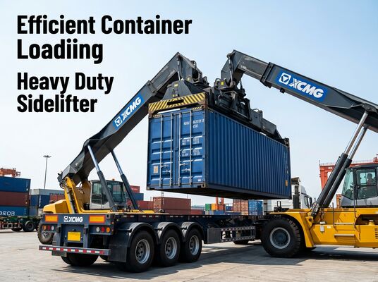 Strength Steel Chassis Sidelifter With 37 Tons Lifting Capacity