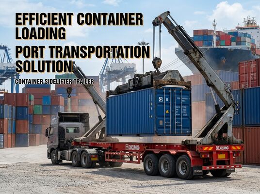 Safe Loading With Sidelifter Trailer Side Unloading And Emergency Stop Button