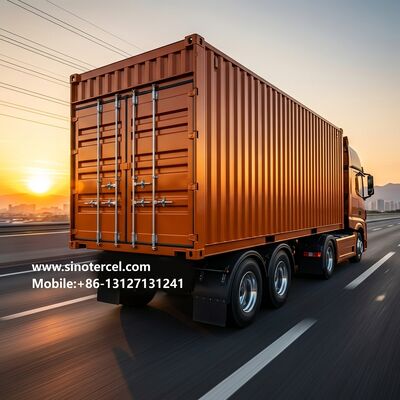 53ft Yellow Enclosed Box Semi Trailer with Side and Rear Doors