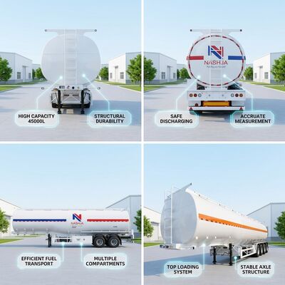 40CBM Oil Tank Semi Trailer Large Capacity Pulled Edible Oil Petroleum Crude Oil Refined Oil