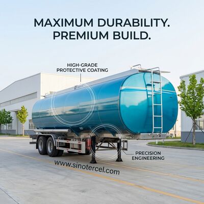 Semi Vac Trailer Fuel Tank Semi Trailer With Customized Logo