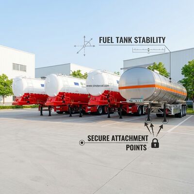 Customized 60CBM Oil Tanker Semi Trailer With Pump and flow meter