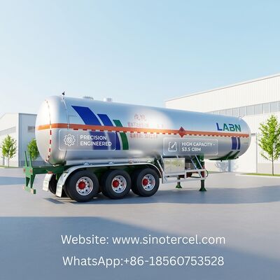 30CBM -60CBM Semi Tanker Trailer Pentane Semi Trailer 3 axles / 4 axles