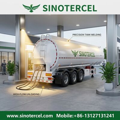 35CBM 3 Axle Fuel Tank Semi Trailer with ABS Option