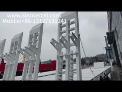 3 Axles Flat Bed Semi Trailer With Anti Rust Chassis Surface White